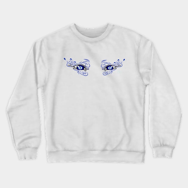 Evil eye, Woman life freedom Crewneck Sweatshirt by The Free Nightingale